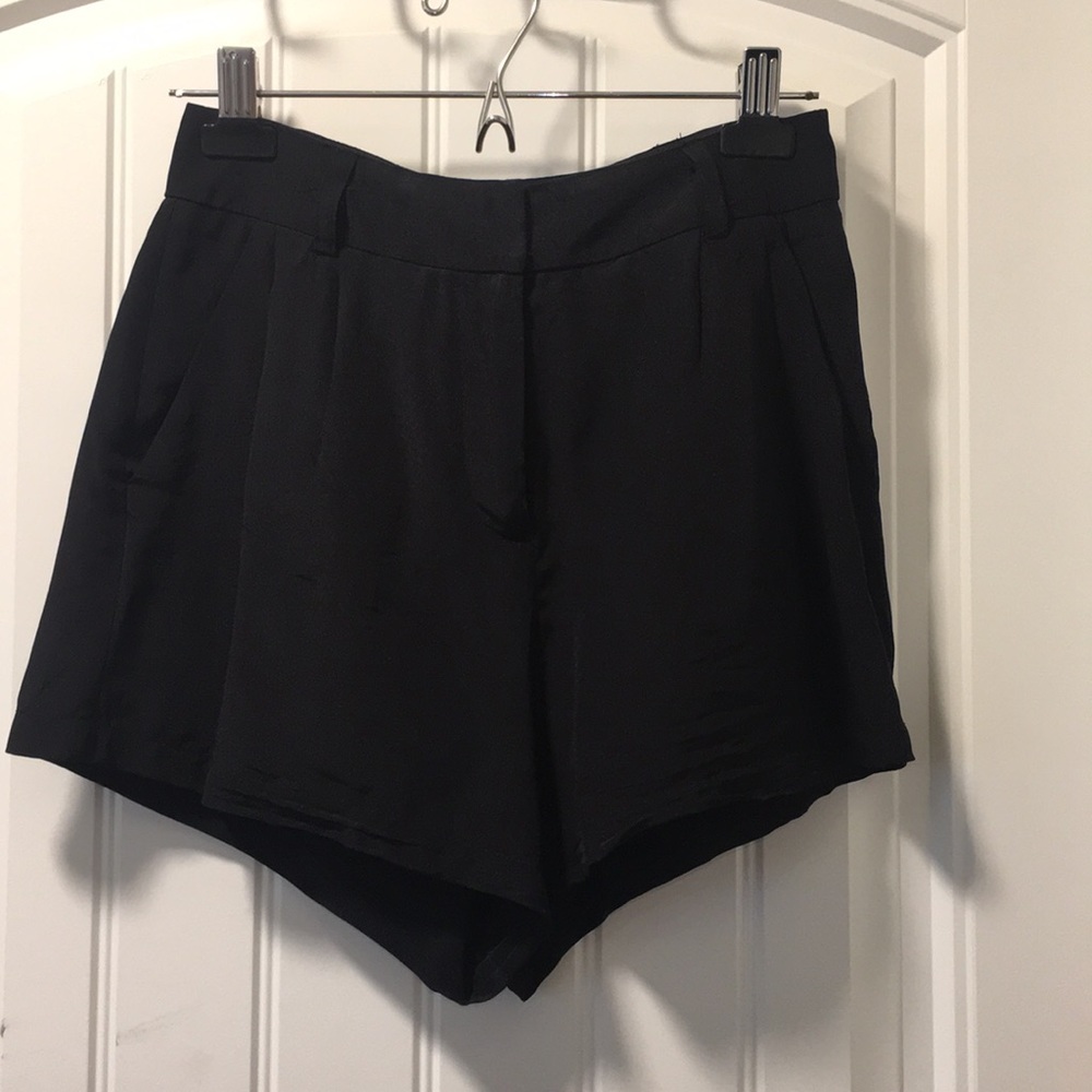 Mara Hoffman black silk shorts size 2